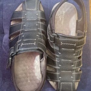 DOCKERS Searose Fisherman Sandals - Black , Size US 9